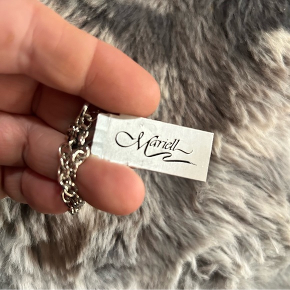 Mariell elegant rivoli glass stone y drop necklace NWT - Picture 9 of 9